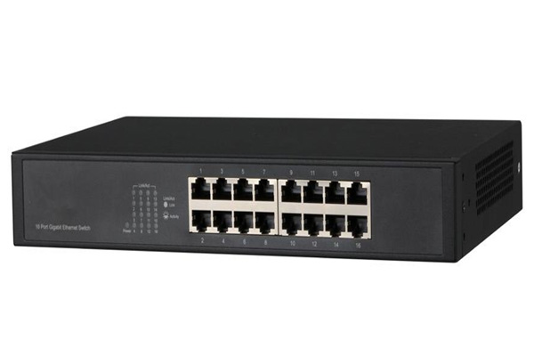 Switch Dahua PFS3016-16GT 16 Port 10/100/1000Mbps 2 lớp, công suất 32Gb, chống sét 3KV