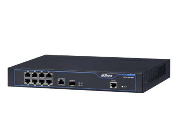 Switch PoE Dahua S1000-8TP 8 Port 10/100Mbps + 2 Port, công suất 7.6Gb, chống sét 2KV