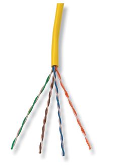 Cáp Commscope/AMP Category 5e UTP Cable (200MHz), 4-Pair, 24 AWG, Solid, CM, 305m, White, P/N: 6-219590-2