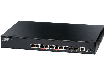 Edgecore ECS2100-10P Gigabit Web-Smart Pro Switch PoE (125W, 8 PoE + 2 SFP)